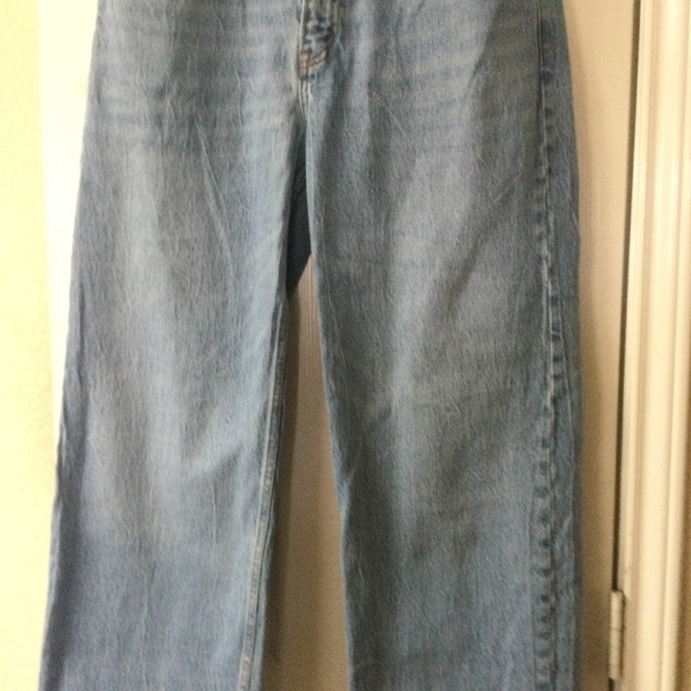 Abercrombie & Fitch The 90’s Relaxed Jean High Rise Light Wash Denim Size 31” - Picture 6 of 11